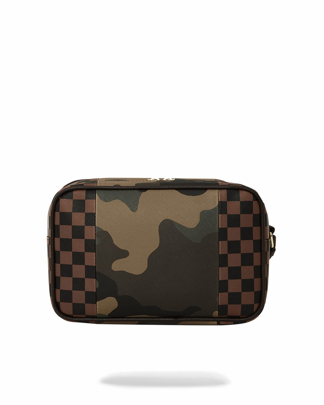 Sprayground - EXTERIOR GOLD ZIP POCKET SHARKS IN PARIS TOILETRY BRICKSIDE BAG