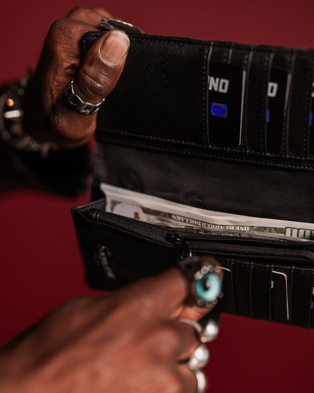 Sprayground - MIDNIGHT CHATEAU SINGLE-FOLD WALLET
