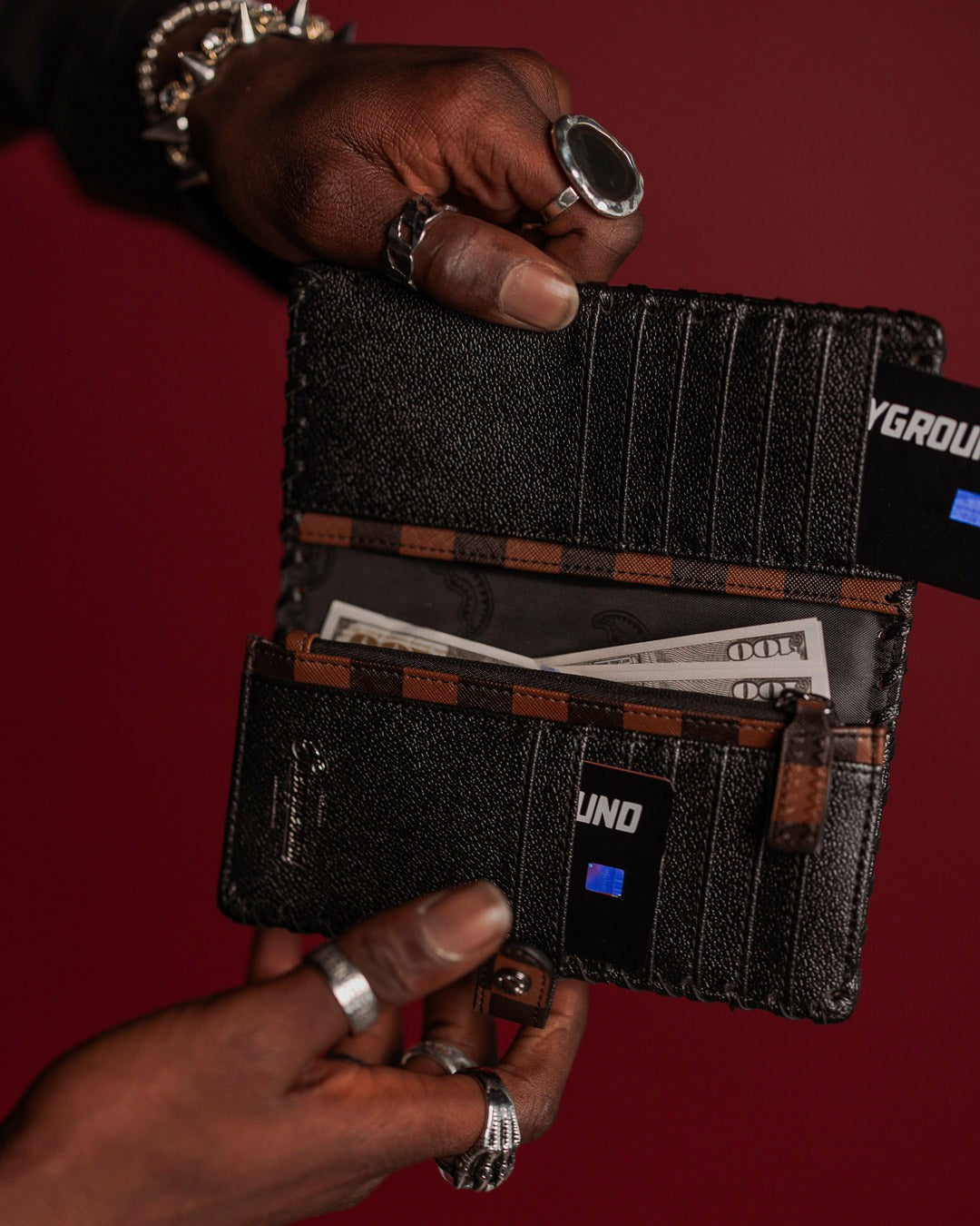 Sprayground - CHECKPOINT ROYALE SINGLE-FOLD WALLET