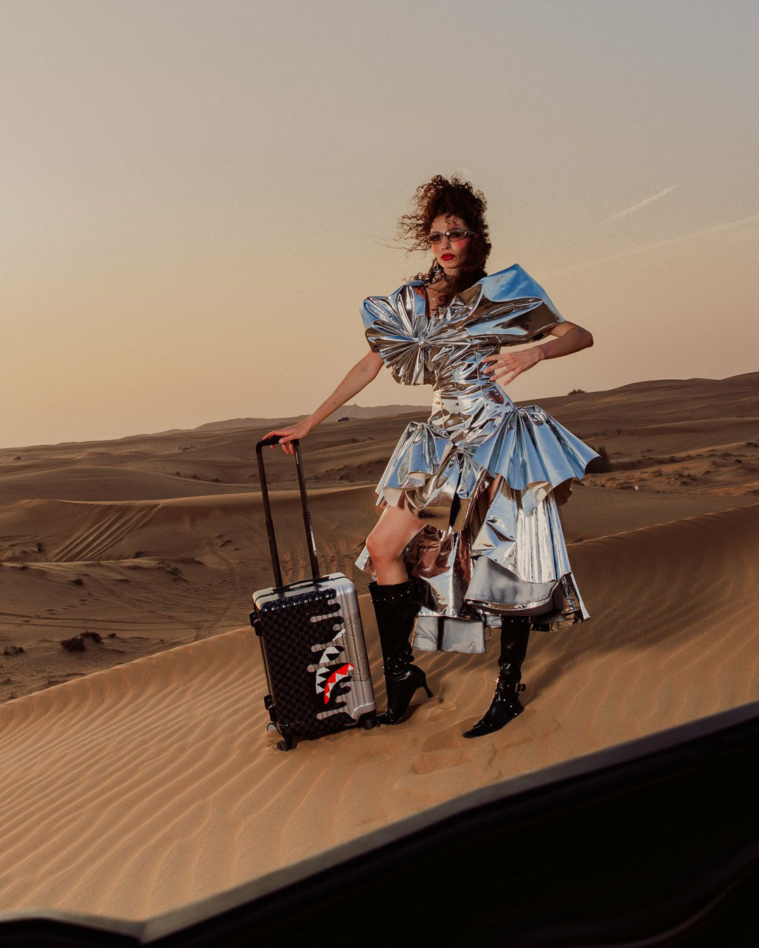 Sprayground - CHROME SPECTRE CARRY-ON LUGGAGE
