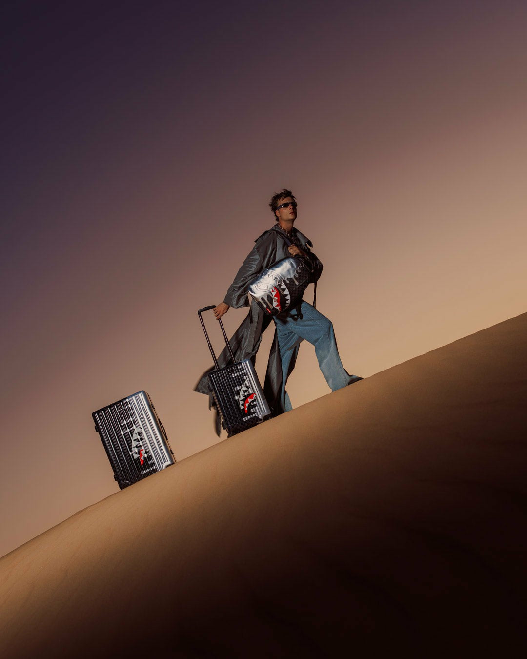 Sprayground - CHROME SPECTRE CARRY-ON LUGGAGE