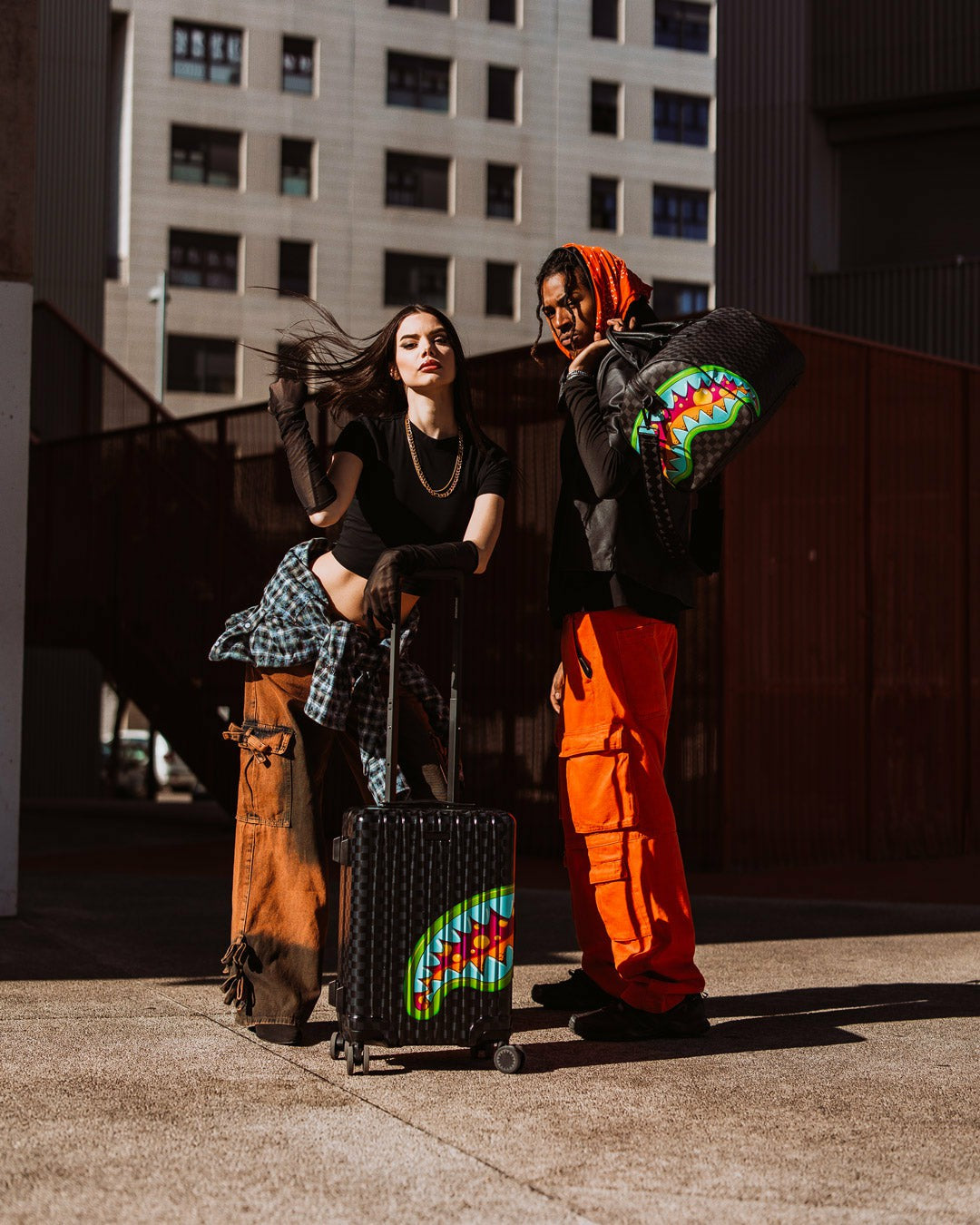 Sprayground - SLIME TAKEOVER HARD SHELL CARRY-ON LUGGAGE