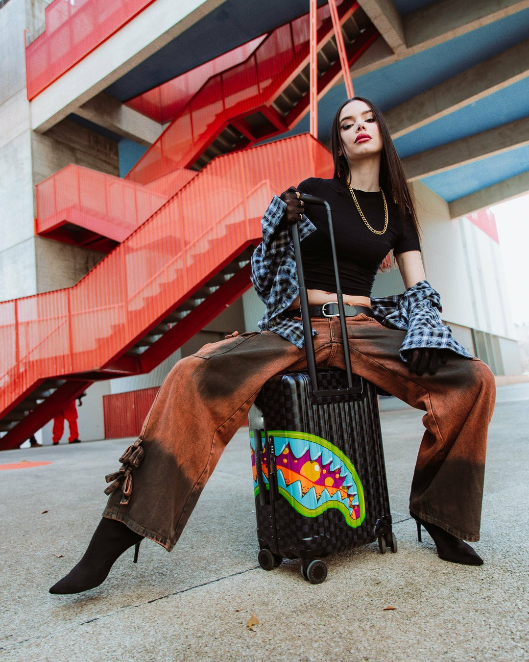 Sprayground - SLIME TAKEOVER HARD SHELL CARRY-ON LUGGAGE