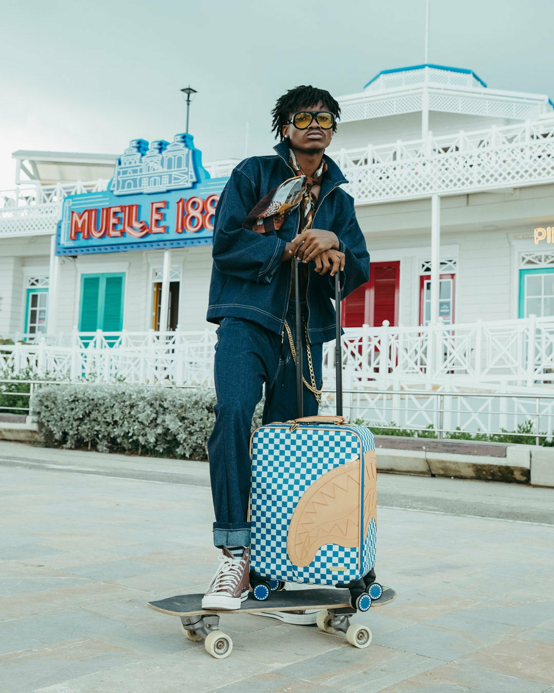 Sprayground - NEW SHARK YACHT CLUB IMPERIAL CARRY-ON LUGGAGE