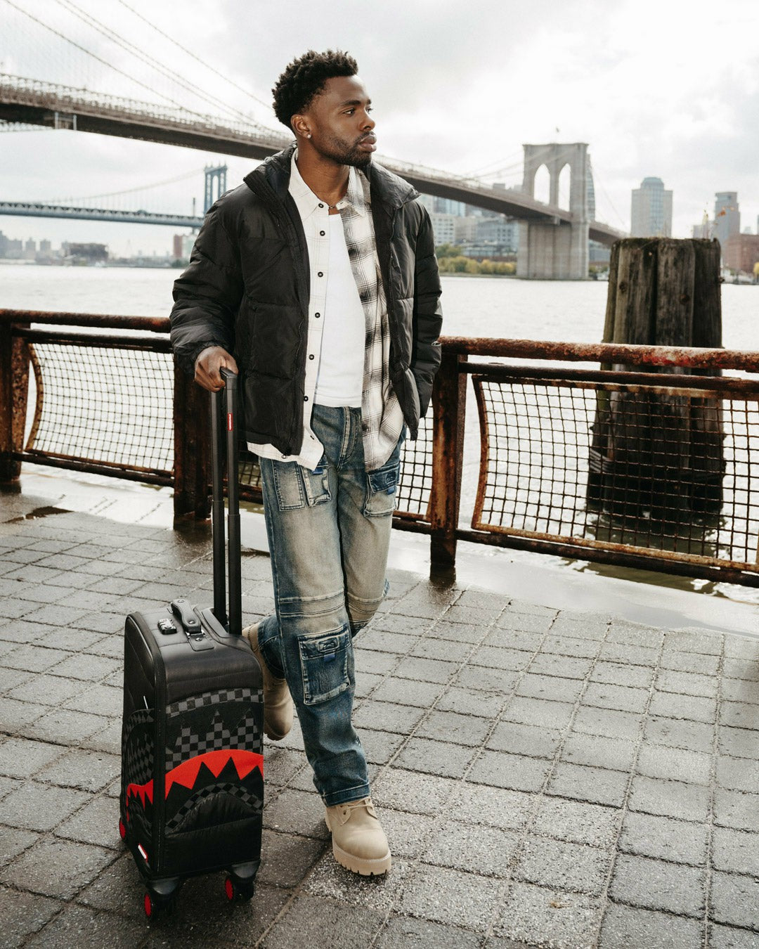 Sprayground - SNOWWSTORM PUFFER IMPERIAL CARRY-ON LUGGAGE