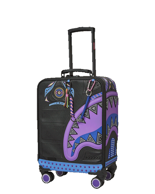 Sprayground - A.I. BROOKLYN & BEYOND - SANDFLOWER COLLAB IMPERIAL CARRY-ON LUGGAGE