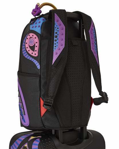 Sprayground - A.I. BROOKLYN & BEYOND - SANDFLOWER COLLAB IMPERIAL CARRY-ON LUGGAGE