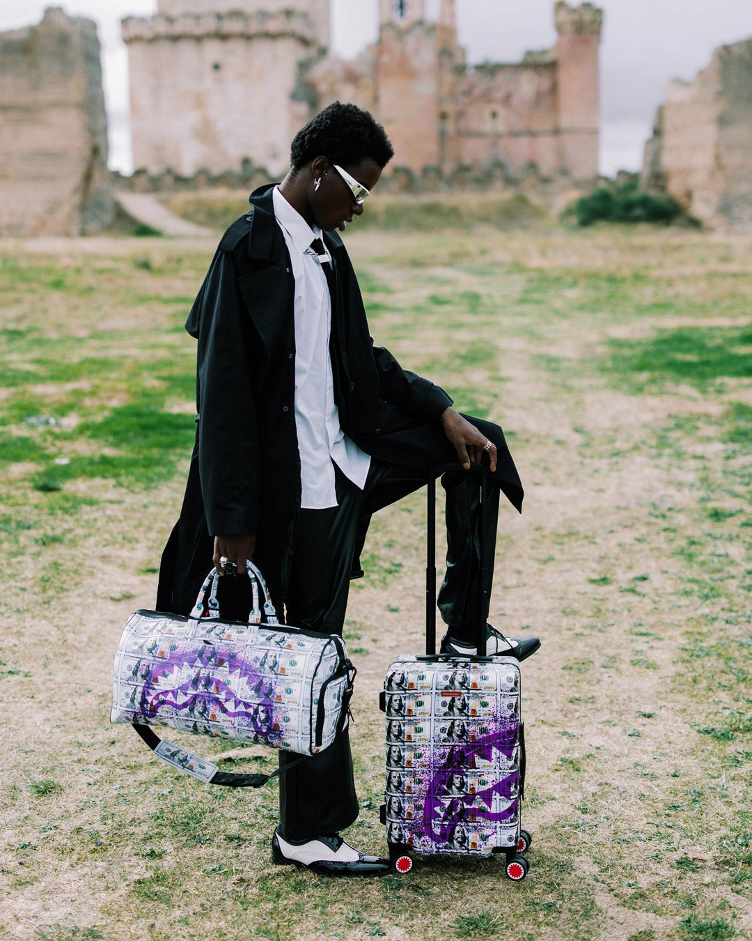 Sprayground - BILLIONS IN THE BANK HARD SHELL CARRY-ON LUGGAGE