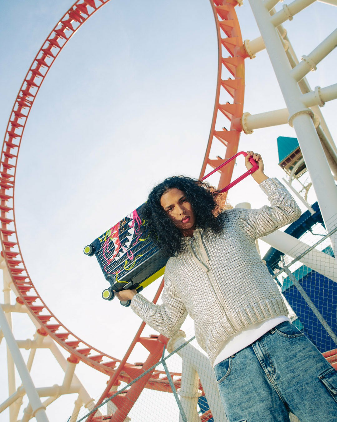 Sprayground - SLIME DIME SHARKNAUTICS HARDSHELL CARRY-ON LUGGAGE
