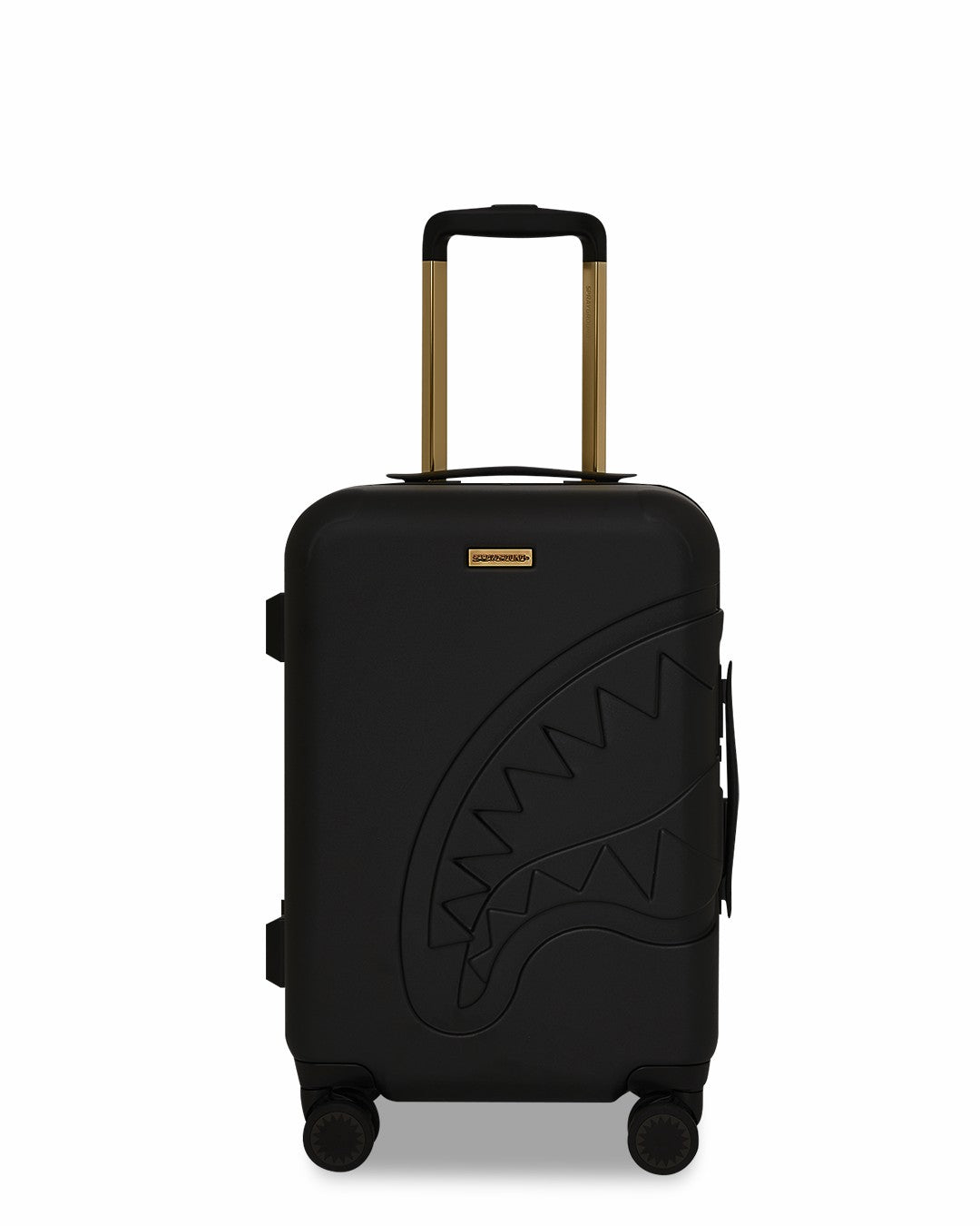 Sprayground - REALITY CHECK SHARKITECTURE CARRY-ON JETBLACK LUGGAGE (GOLD HARDWARE)