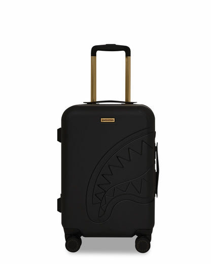 Sprayground - REALITY CHECK SHARKITECTURE CARRY-ON JETBLACK LUGGAGE (GOLD HARDWARE)