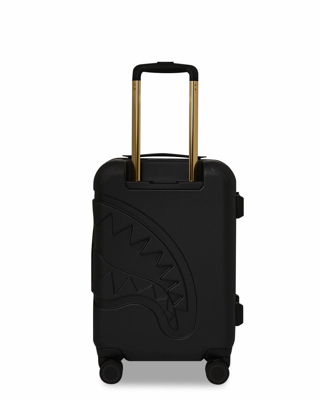 Sprayground - REALITY CHECK SHARKITECTURE CARRY-ON JETBLACK LUGGAGE (GOLD HARDWARE)