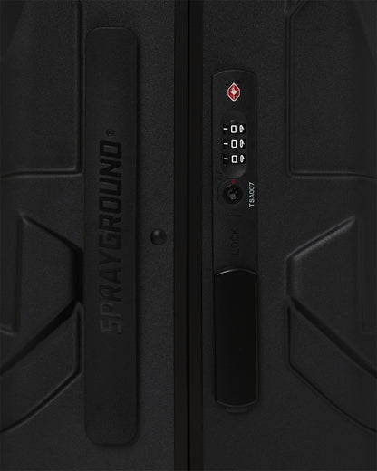 Sprayground - REALITY CHECK SHARKITECTURE CARRY-ON JETBLACK LUGGAGE (GUNMETAL HARDWA