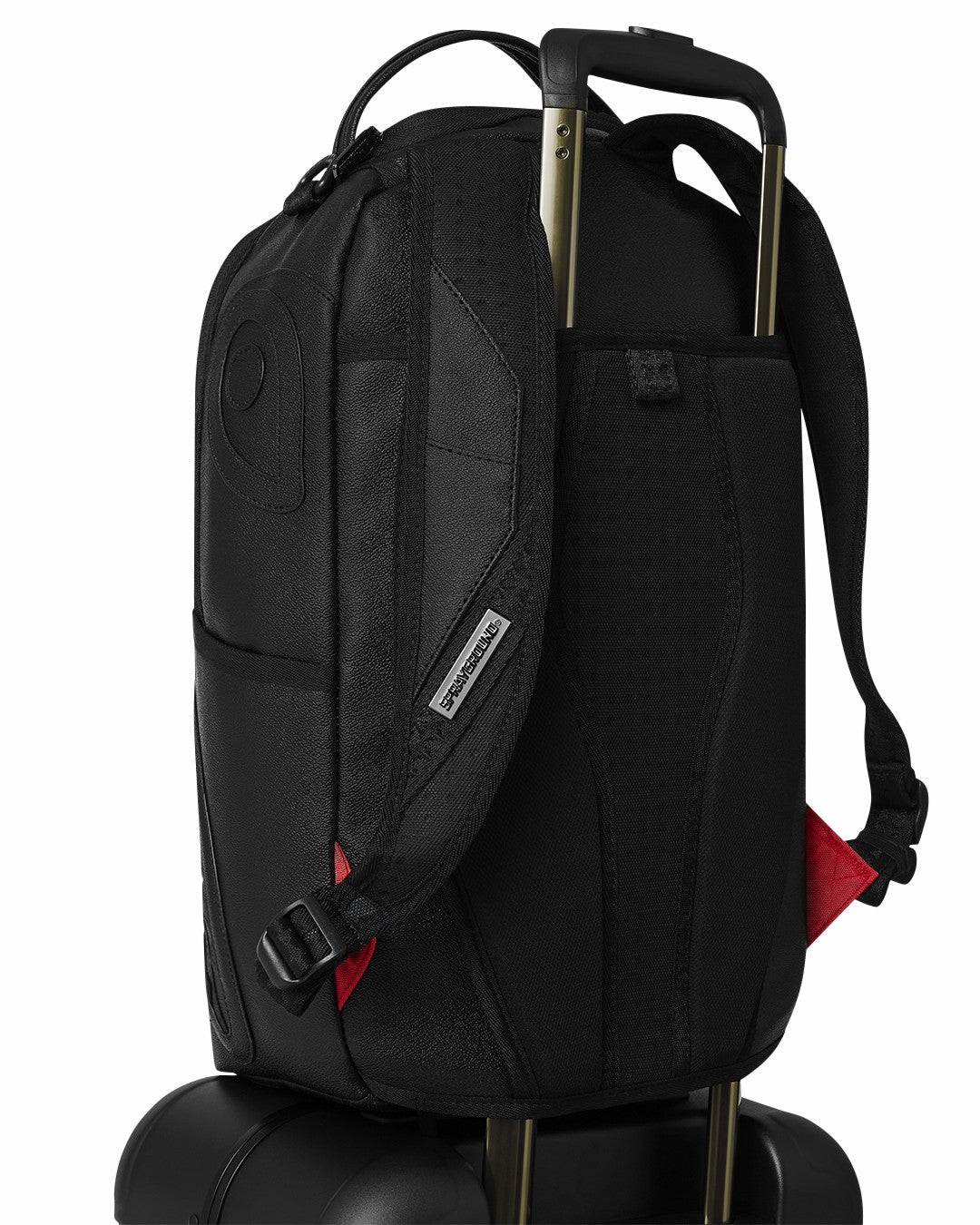 Sprayground - REALITY CHECK SHARKITECTURE CARRY-ON JETBLACK LUGGAGE (GUNMETAL HARDWA