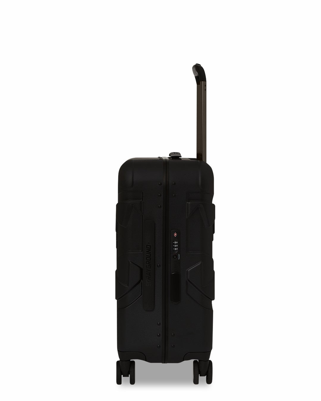 Sprayground - REALITY CHECK SHARKITECTURE CARRY-ON JETBLACK LUGGAGE (GUNMETAL HARDWA