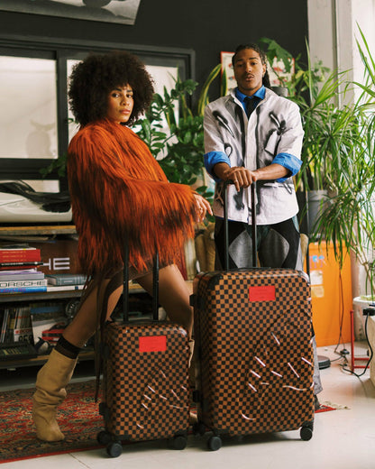 Sprayground - KATANA CHECK BOSS FULL-SIZE LUGGAGE