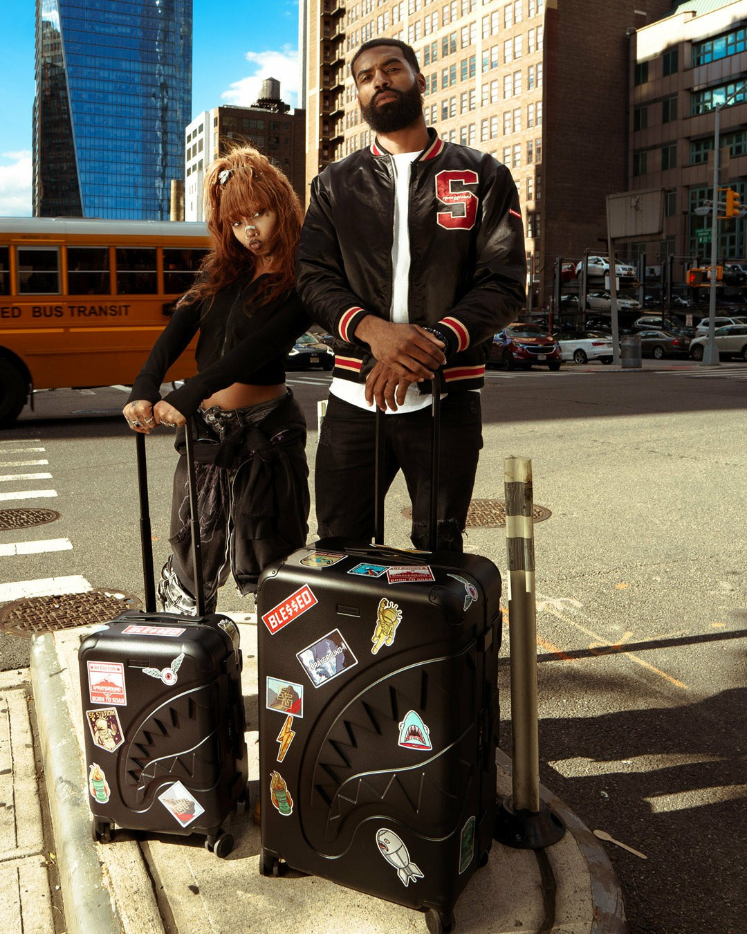 Sprayground - THE JOURNEY BEGINS SHARKITECTURE FULL-SIZE LUGGAGE