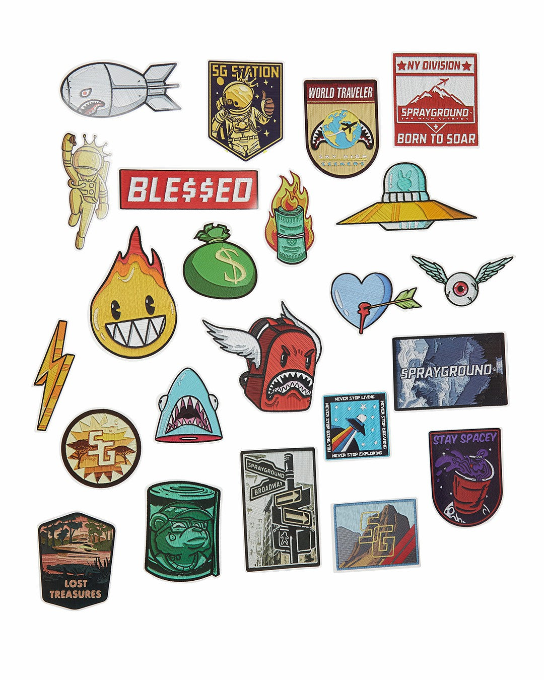 Sprayground - THE JOURNEY BEGINS SHARKITECTURE FULL-SIZE LUGGAGE