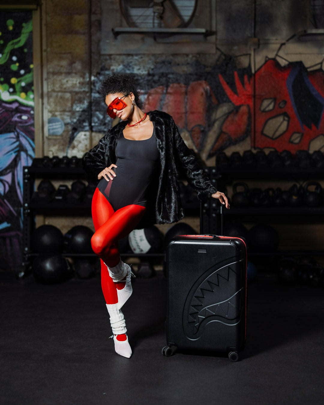 Sprayground - THE HERO SHARKITECTURE FULL-SIZE LUGGAGE