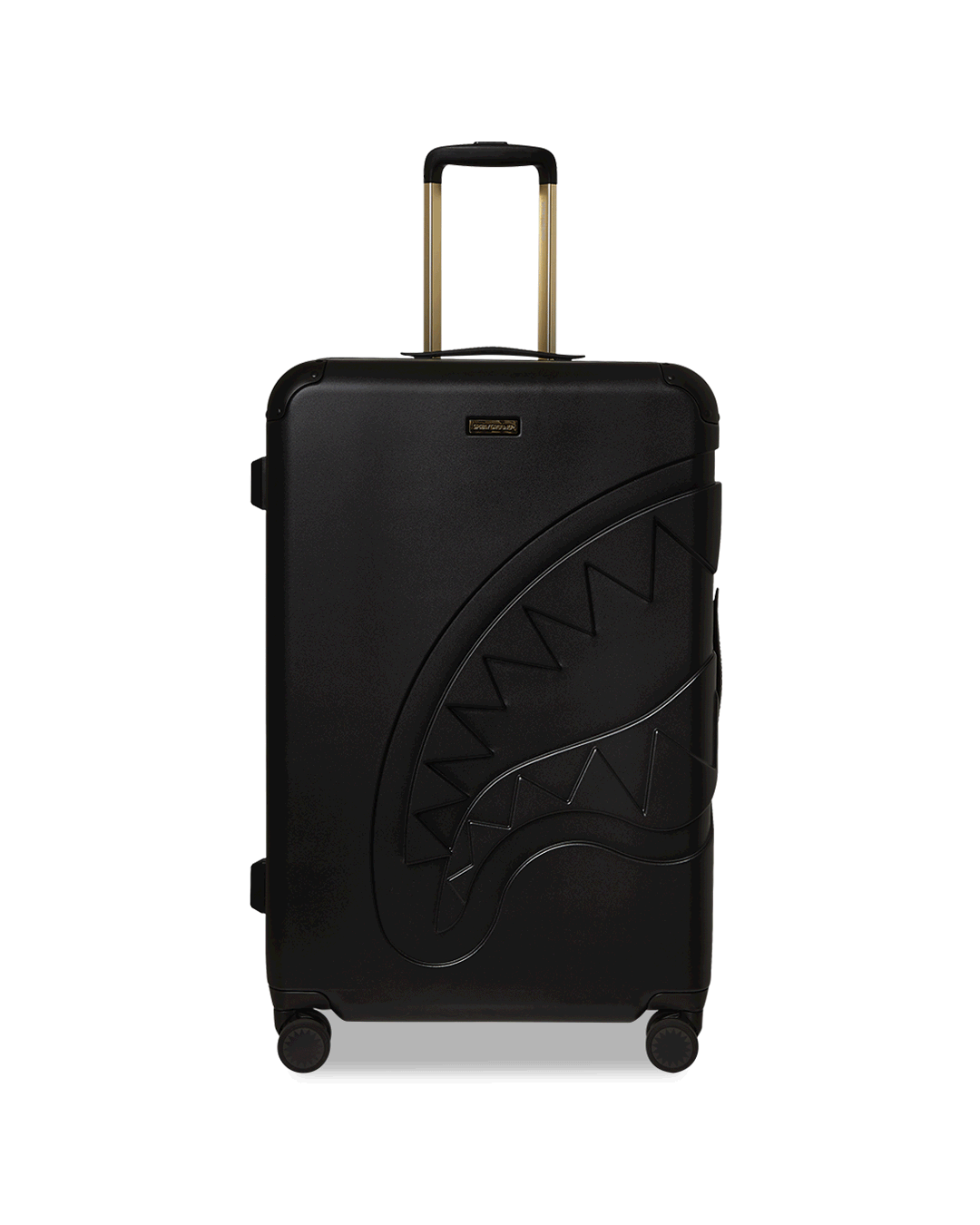 Sprayground - REALITY CHECK SHARKITECTURE FULL-SIZE JETBLACK LUGGAGE (GOLD HARDWARE)