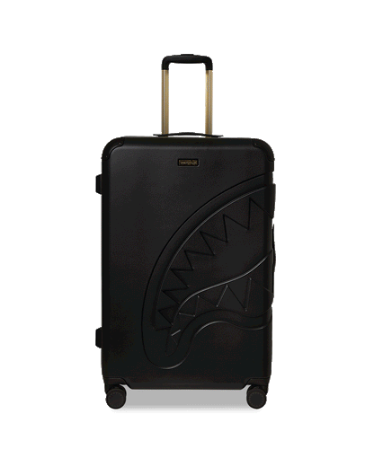 Sprayground - REALITY CHECK SHARKITECTURE FULL-SIZE JETBLACK LUGGAGE (GOLD HARDWARE)