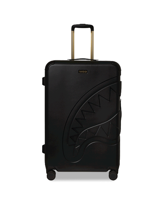 Sprayground - REALITY CHECK SHARKITECTURE FULL-SIZE JETBLACK LUGGAGE (GOLD HARDWARE)