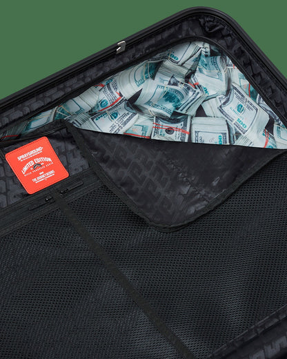 Sprayground - REALITY CHECK SHARKITECTURE FULL-SIZE JETBLACK LUGGAGE (GOLD HARDWARE)