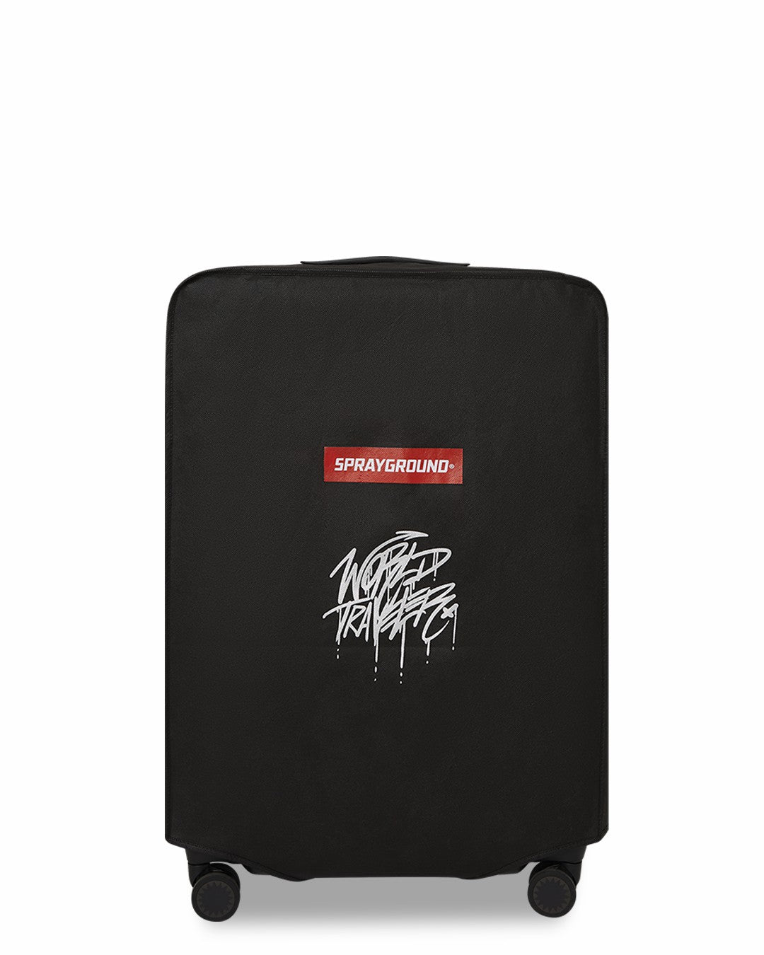 Sprayground - REALITY CHECK SHARKITECTURE FULL-SIZE JETBLACK LUGGAGE (GOLD HARDWARE)