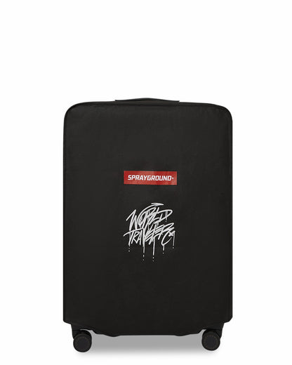 Sprayground - REALITY CHECK SHARKITECTURE FULL-SIZE JETBLACK LUGGAGE (GOLD HARDWARE)