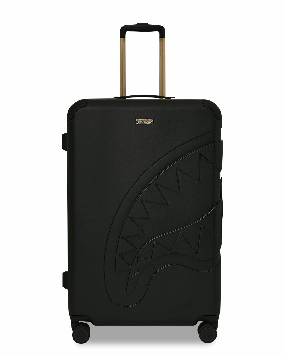 Sprayground - REALITY CHECK SHARKITECTURE FULL-SIZE JETBLACK LUGGAGE (GOLD HARDWARE)