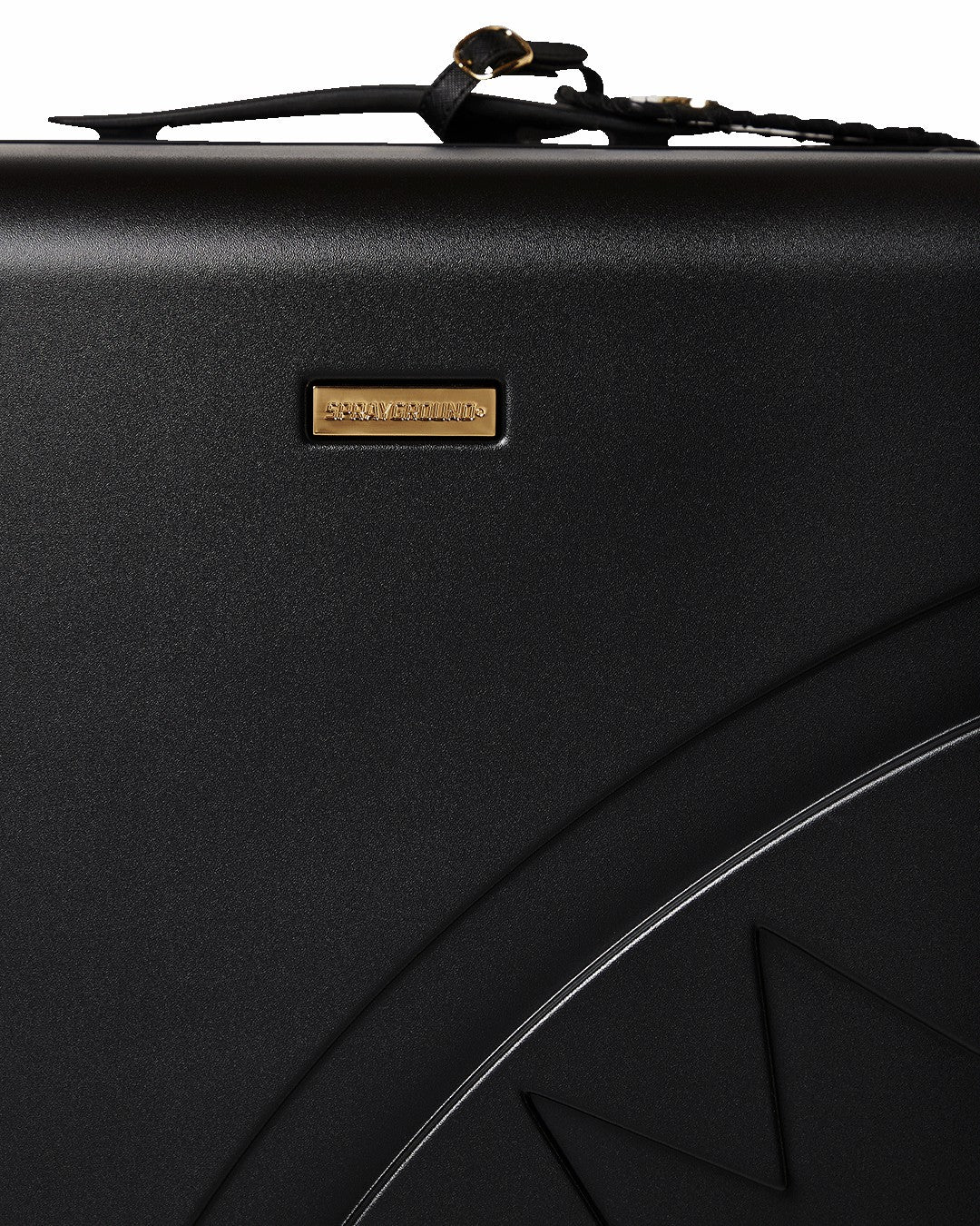 Sprayground - REALITY CHECK SHARKITECTURE FULL-SIZE JETBLACK LUGGAGE (GOLD HARDWARE)