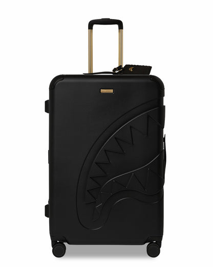 Sprayground - REALITY CHECK SHARKITECTURE FULL-SIZE JETBLACK LUGGAGE (GOLD HARDWARE)
