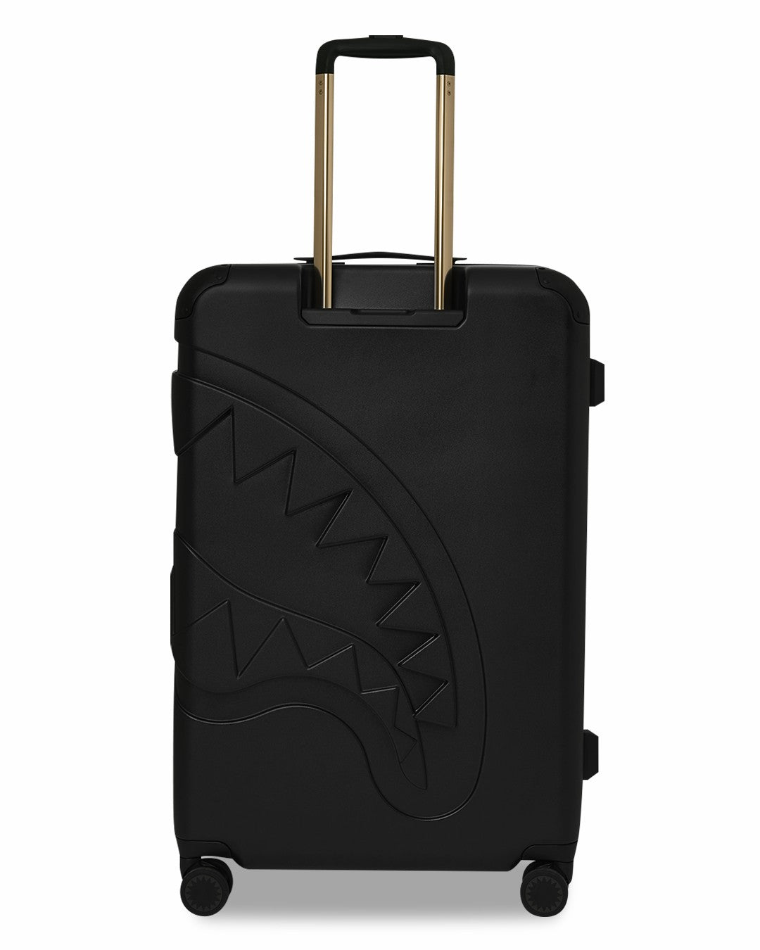 Sprayground - REALITY CHECK SHARKITECTURE FULL-SIZE JETBLACK LUGGAGE (GOLD HARDWARE)