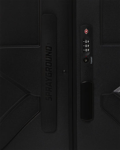 Sprayground - REALITY CHECK SHARKITECTURE FULL-SIZE JETBLACK LUGGAGE (GUNMETAL HARDW