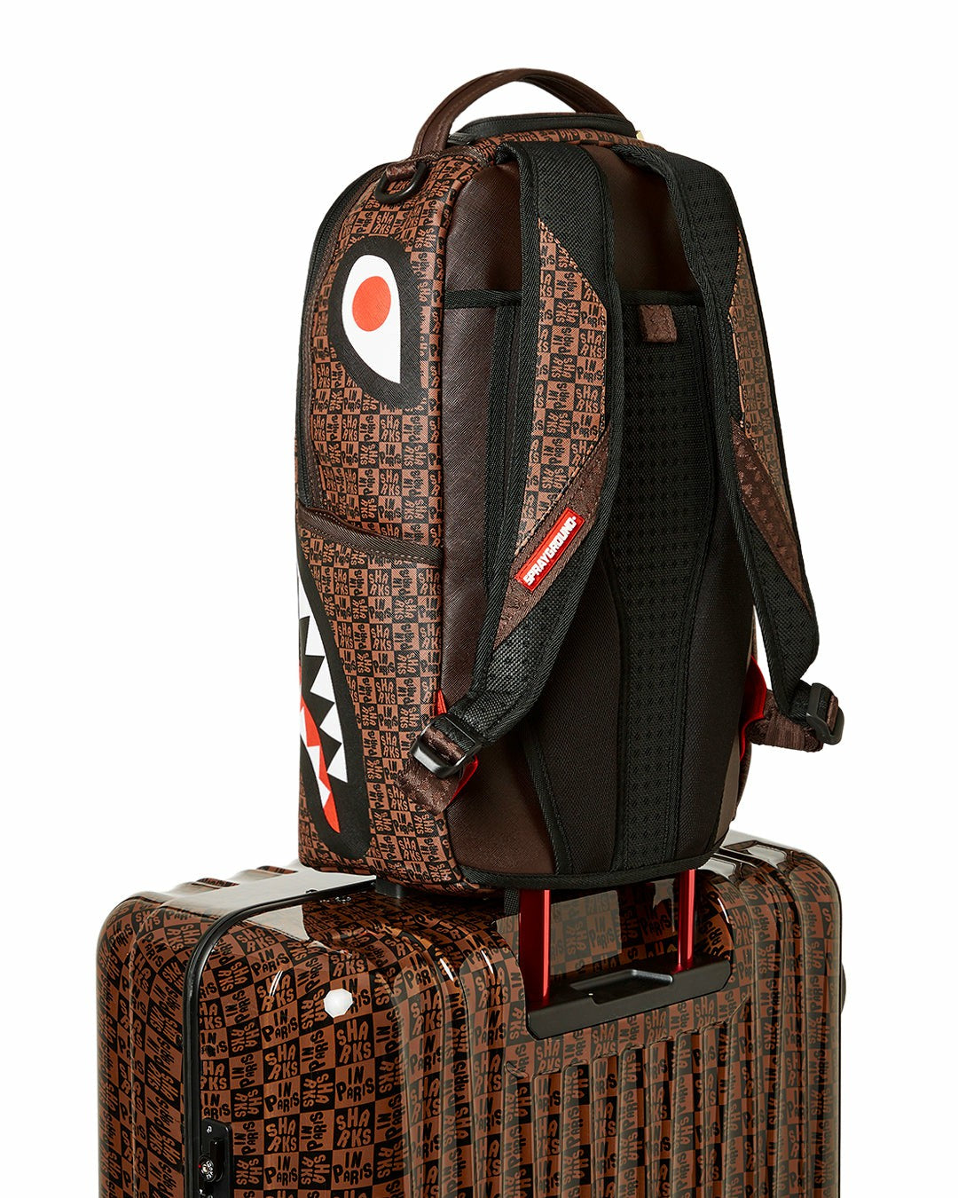 Sprayground - FRENZY SHARKS SHARKNAUTICS HARDSHELL FULL-SIZE LUGGAGE