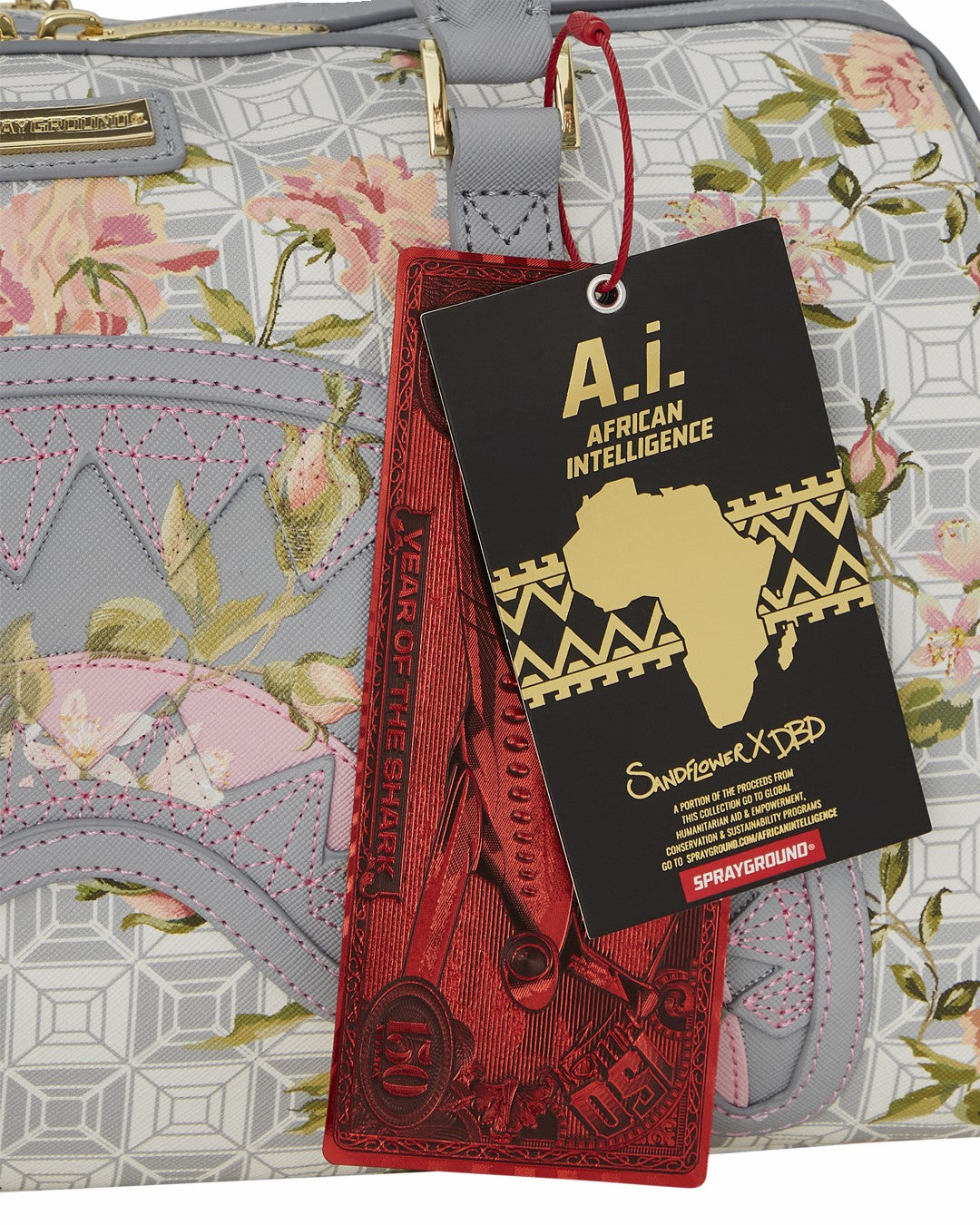 Sprayground - A.I. AFRICAN INTELLIGENCE ELEGANT ENERGY MINI DUFFLE - SANDFLOWER COLL
