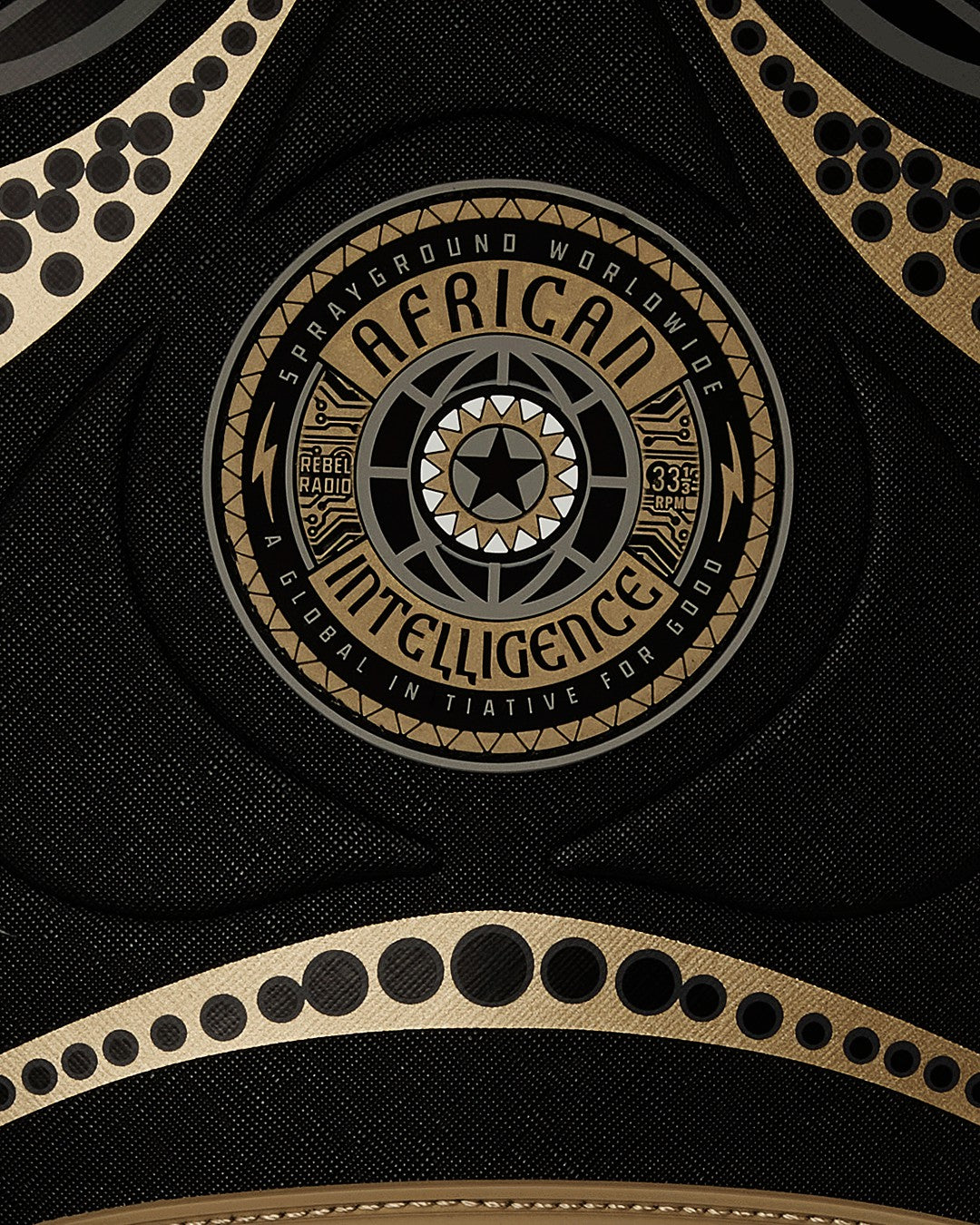 Sprayground - A.I. AFRICAN INTELLIGENCE SHARKS OF THE GOLD OCEAN BACKPACK - SANDFLOW