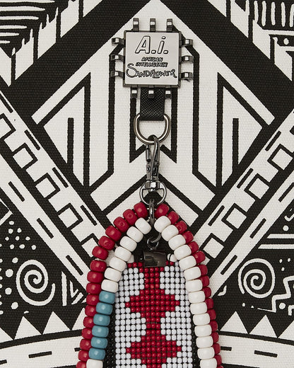 Sprayground - A.I. AFRICAN INTELLIGENCE THE SKYHAWK BACKPACK - SANDFLOWER COLLAB