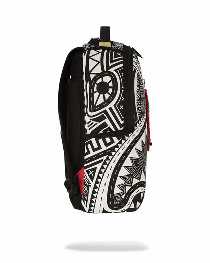 Sprayground - A.I. AFRICAN INTELLIGENCE THE SKYHAWK BACKPACK - SANDFLOWER COLLAB