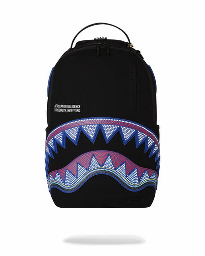 Sprayground - A.I. AFRICAN INTELLIGENCE BORN AND RAISED BACKPACK - SANDFLOWER COLLAB