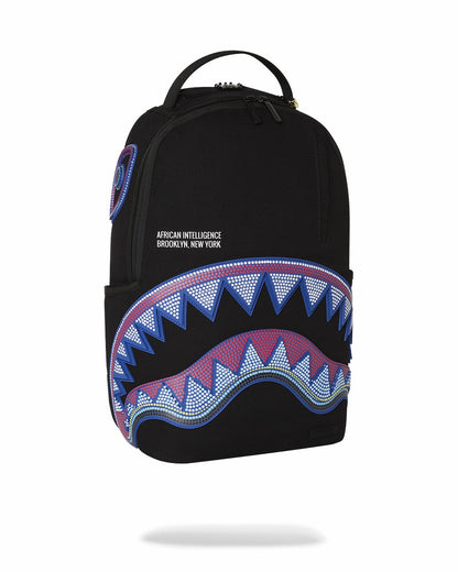 Sprayground - A.I. AFRICAN INTELLIGENCE BORN AND RAISED BACKPACK - SANDFLOWER COLLAB