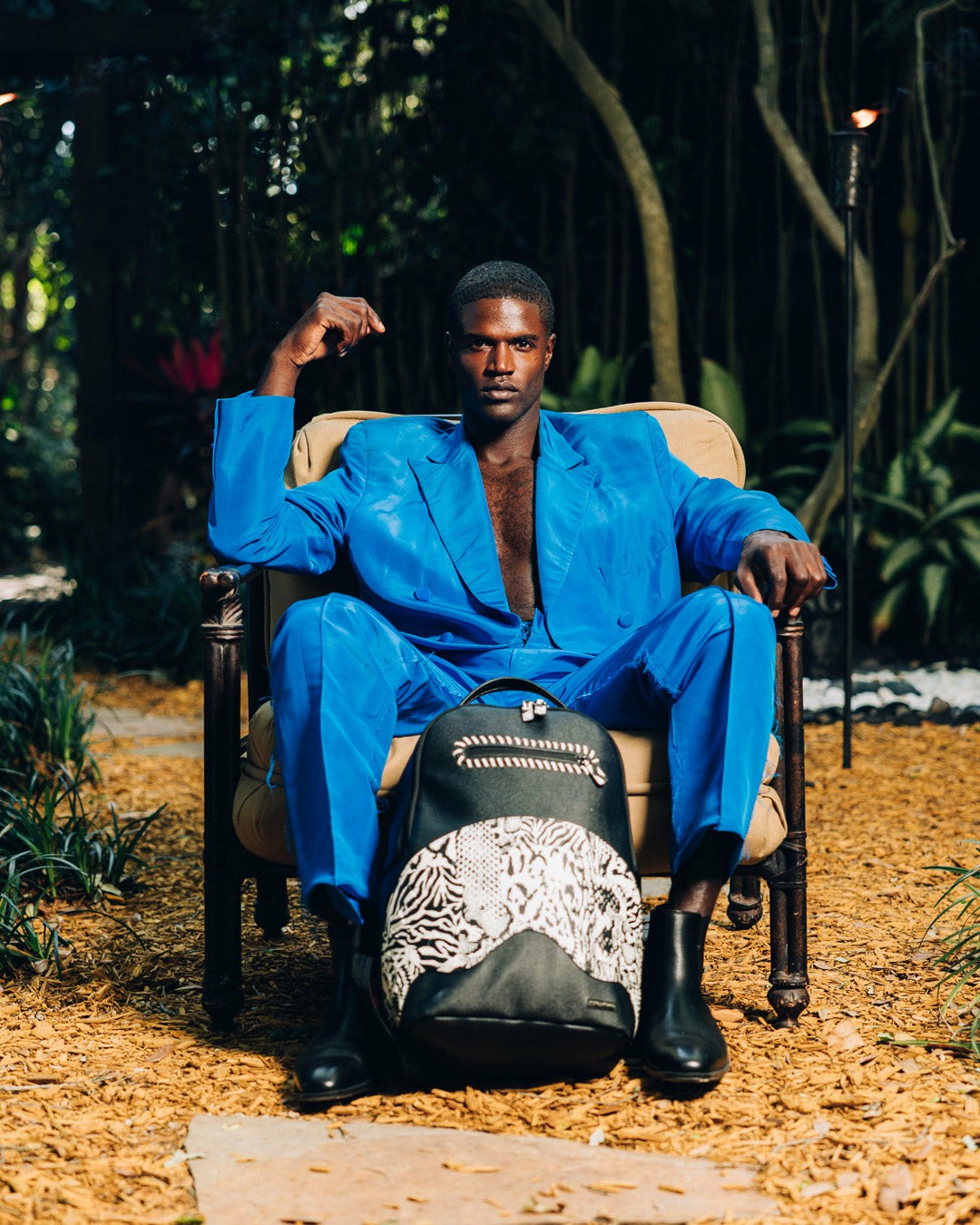 Sprayground - A.I. AFRICAN INTELLIGENCE WILD NILE BACKPACK - SANDFLOWER COLLAB