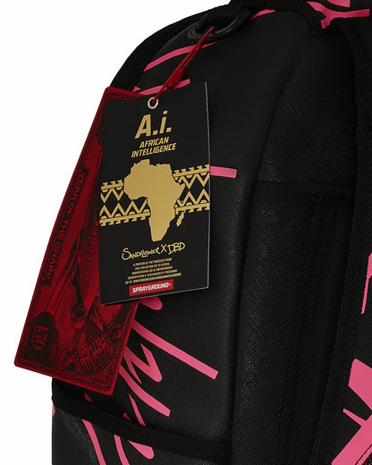 Sprayground - A.I. AFRICAN INTELLIGENCE PRIDE AND POWER BACKPACK - SANDFLOWER COLLAB