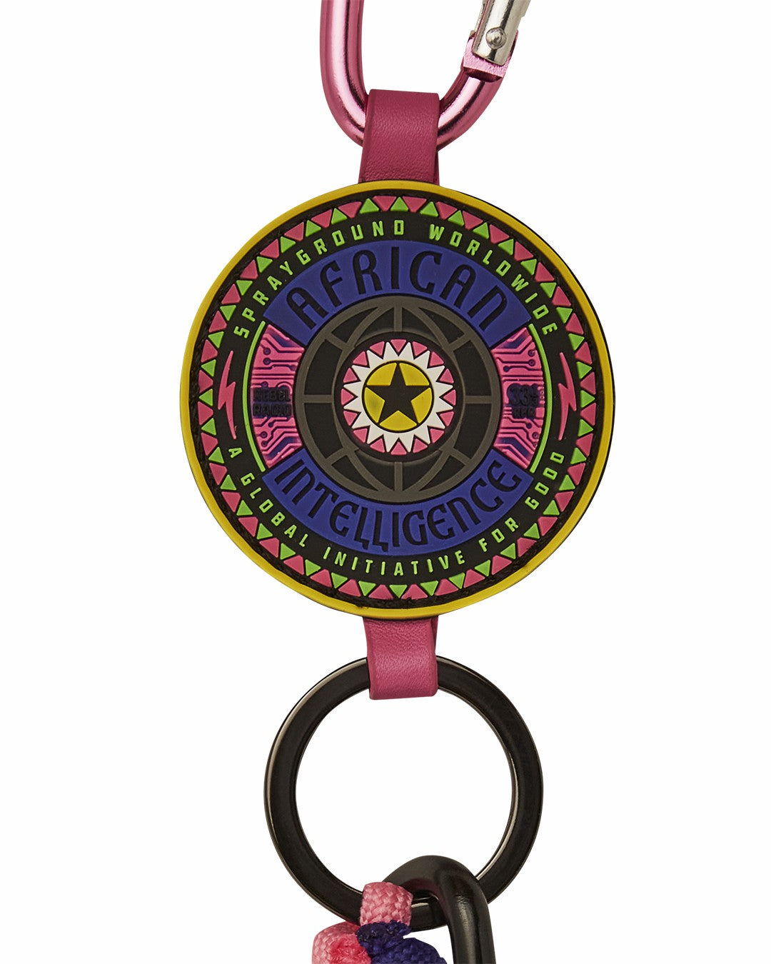 Sprayground - A.I. 12 BROOKLYN & BEYOND - SANDFLOWER COLLAB CLIP KEYCHAIN