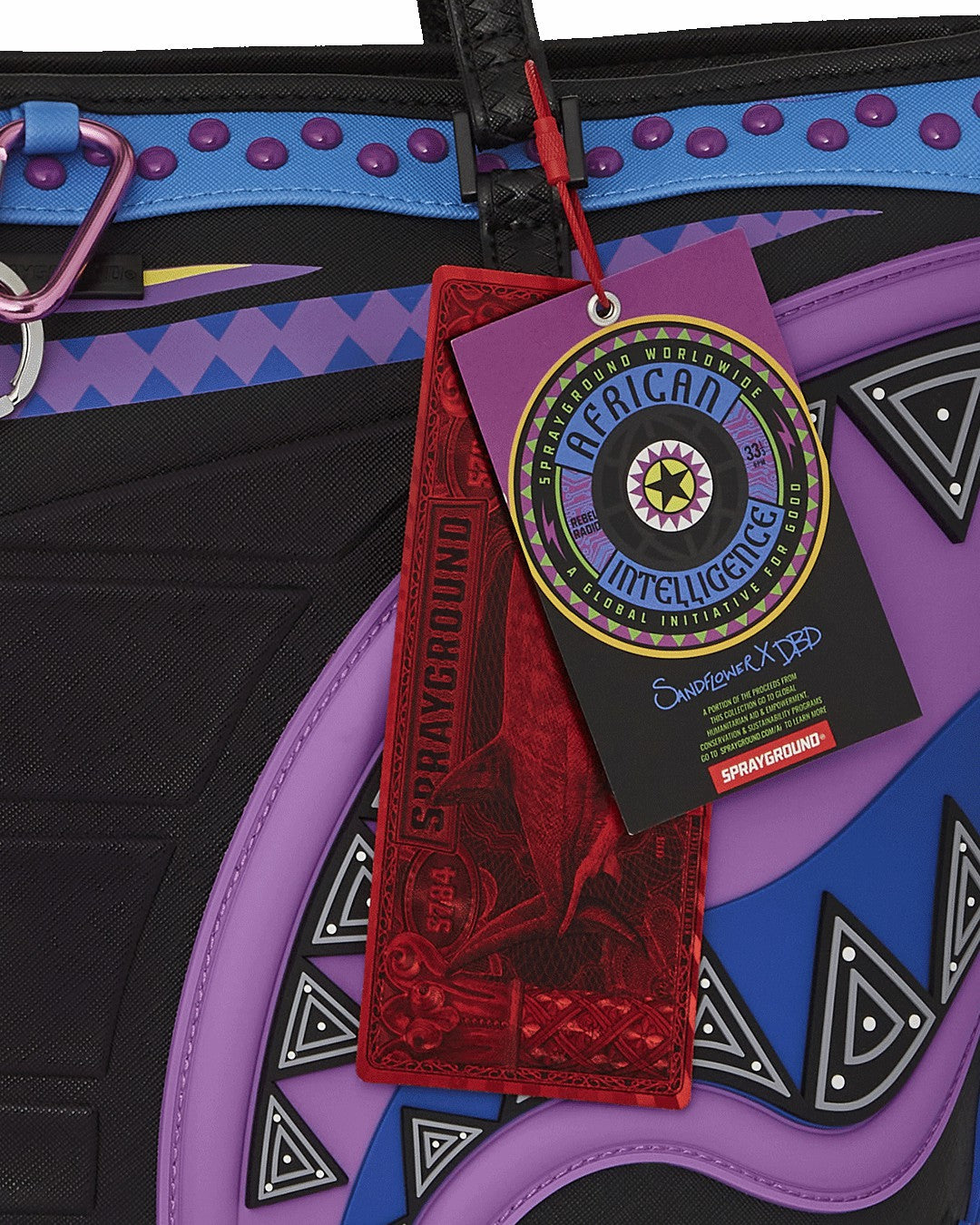 Sprayground - A.I. 12 - SANDFLOWER COLLAB BROOKLYN & BEYOND TOTE