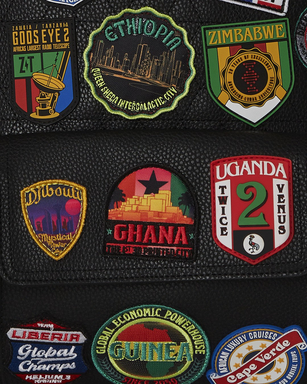 Sprayground - A.I. THE 54 (PATCHES OF AFRICA) CARGO BACKPACK