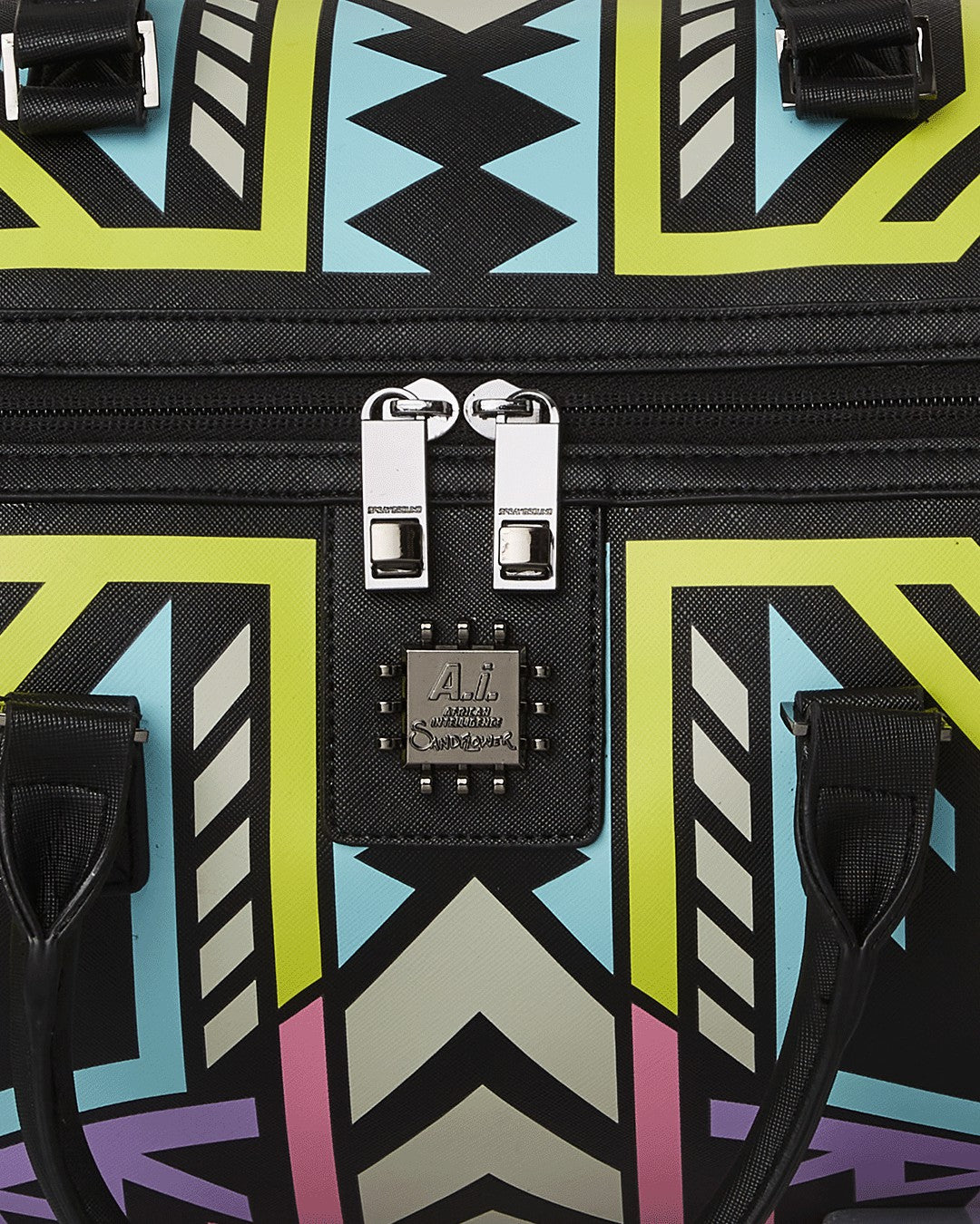 Sprayground - A.I. PATH TO THE FUTURE III DUFFLE - SANDFLOWER COLLAB (GLOW IN THE DA