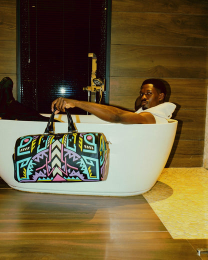 Sprayground - A.I. PATH TO THE FUTURE III DUFFLE - SANDFLOWER COLLAB (GLOW IN THE DA