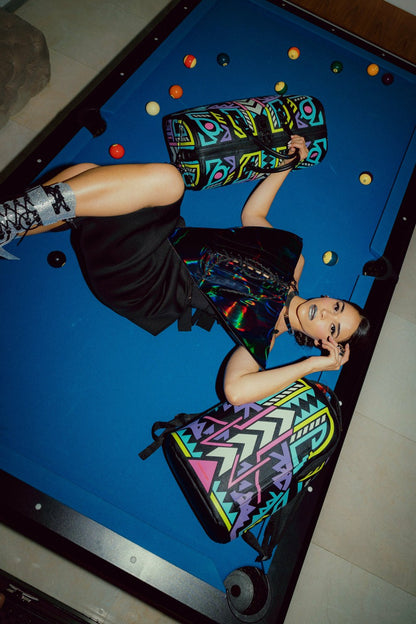 Sprayground - A.I. PATH TO THE FUTURE III DUFFLE - SANDFLOWER COLLAB (GLOW IN THE DA