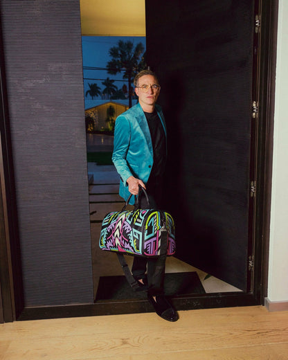Sprayground - A.I. PATH TO THE FUTURE III DUFFLE - SANDFLOWER COLLAB (GLOW IN THE DA